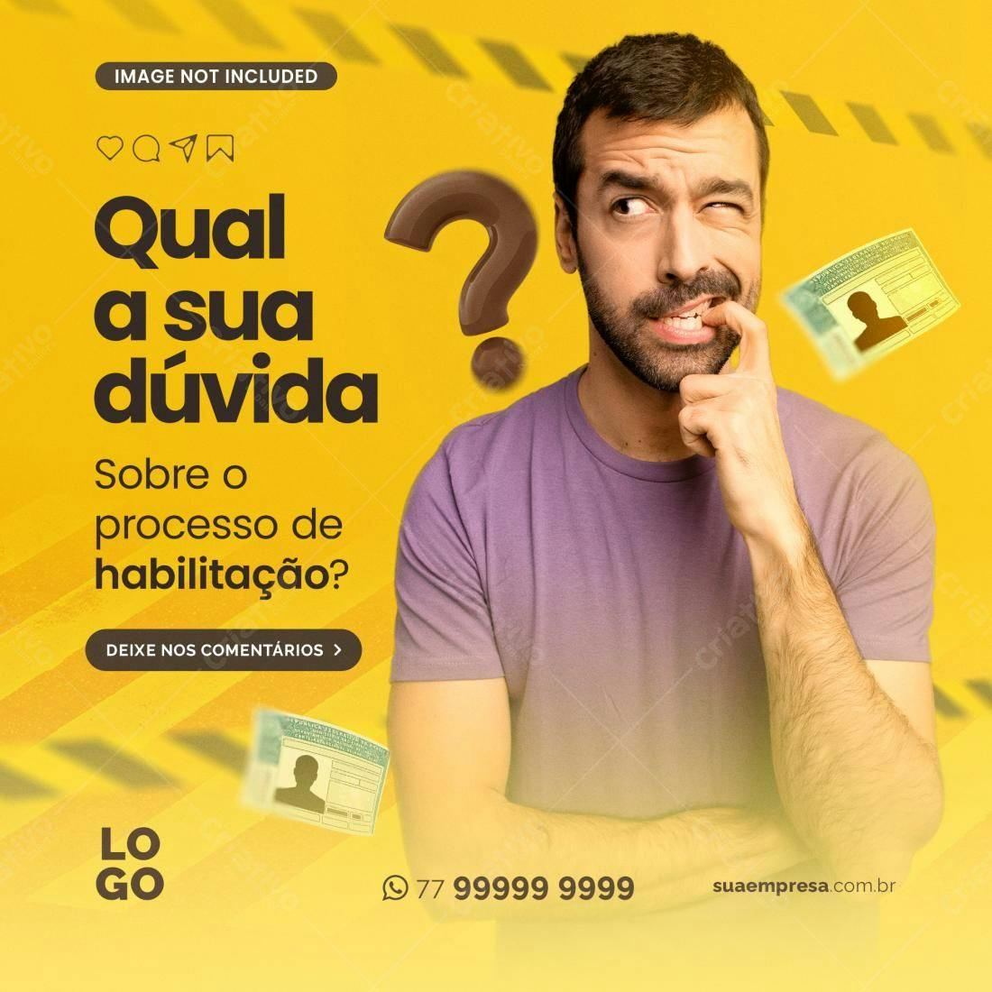 Post para Habilitação PSD Editável
