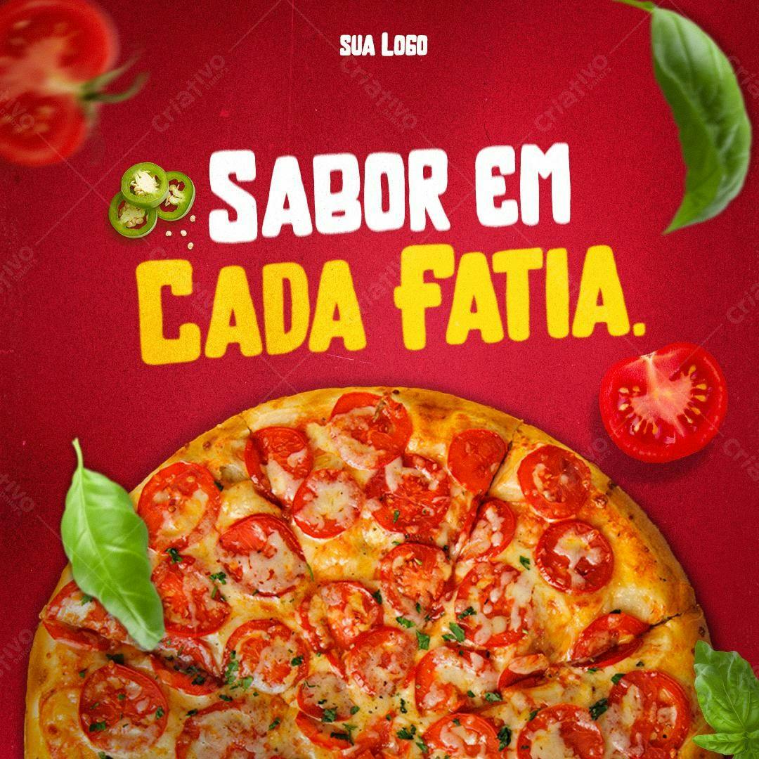 Flyer para Pizzaria PSD Editável
