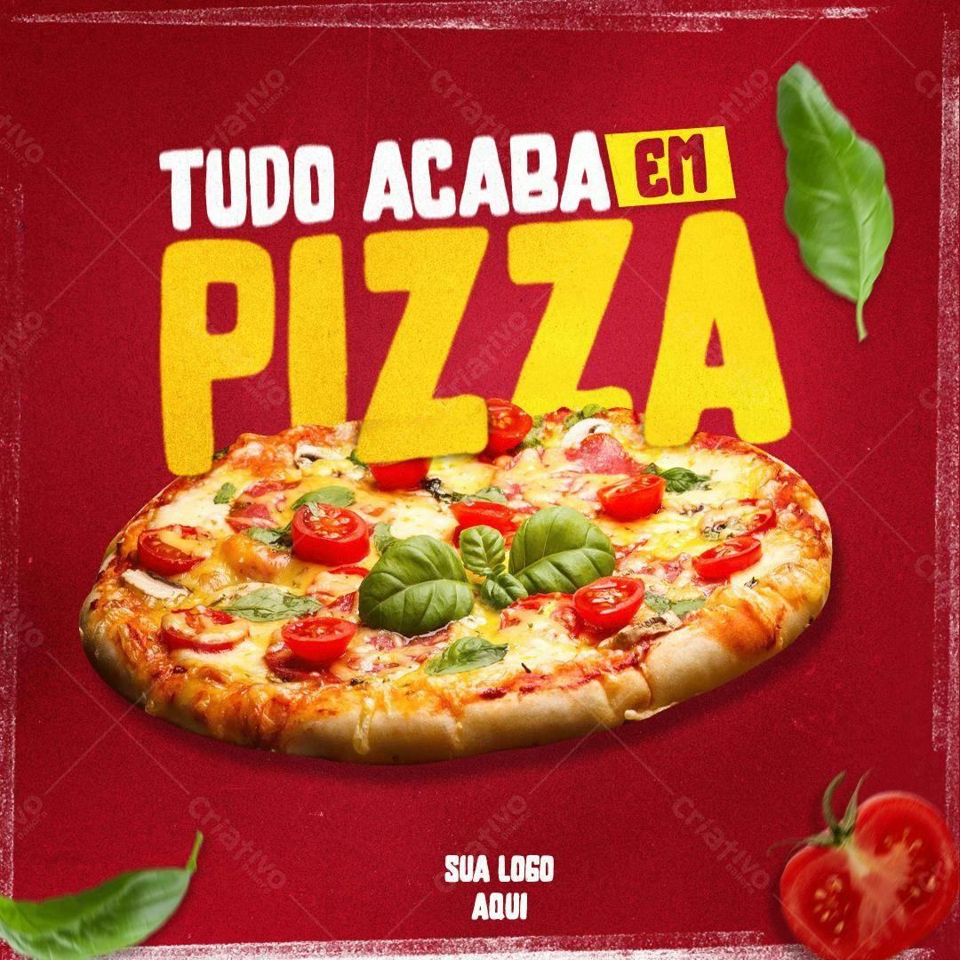 Flyer para Pizzaria PSD Editável