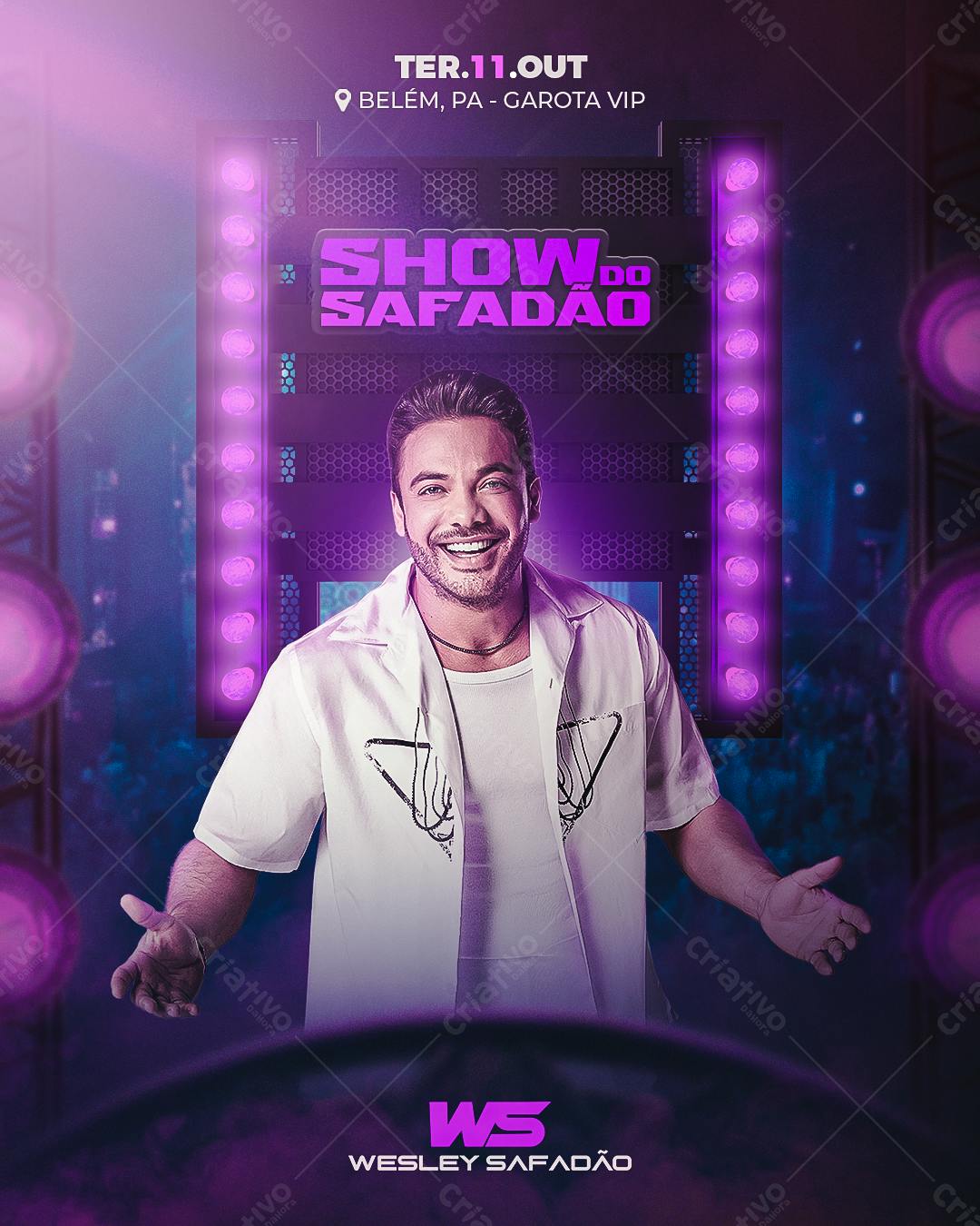 Flyer Show do Safadão PSD Editável