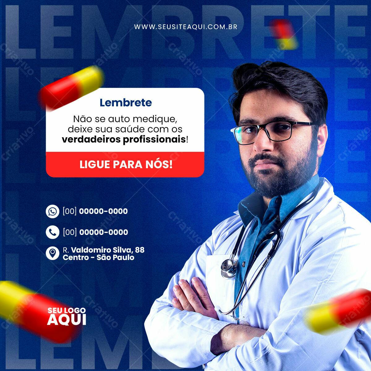 Post para Médico PSD Editável