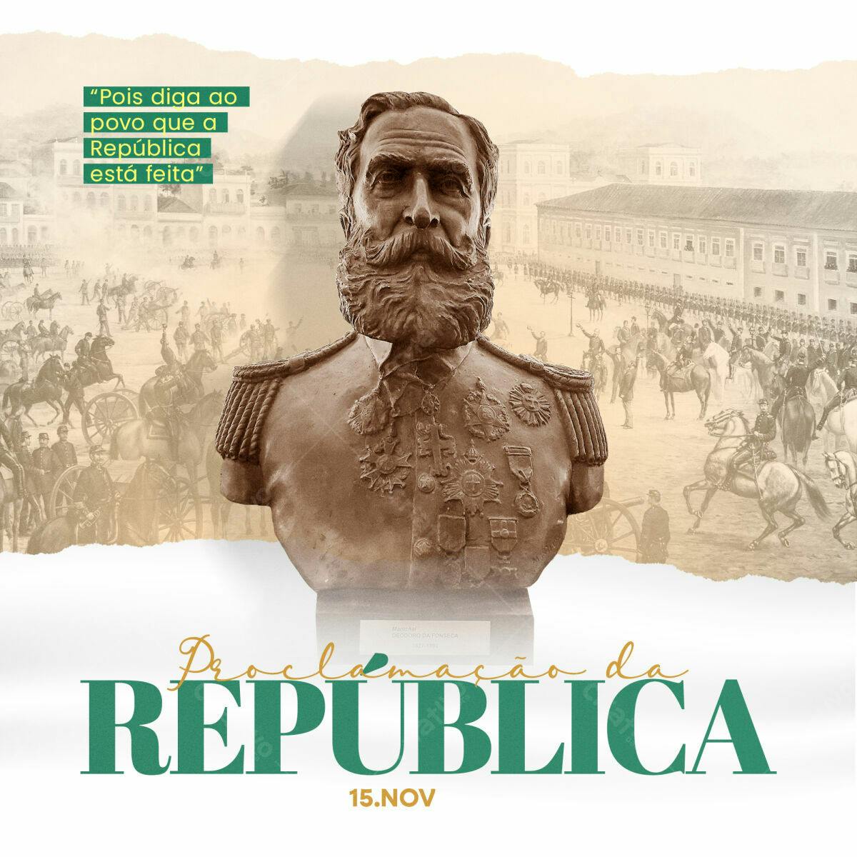 Postagem para Dia da Proclamação da República PSD Editável