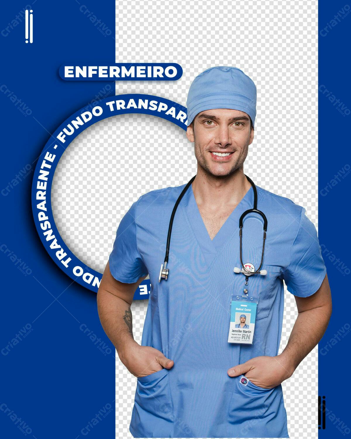 Post para Redes Sociais Enfermeiro PSD Editável