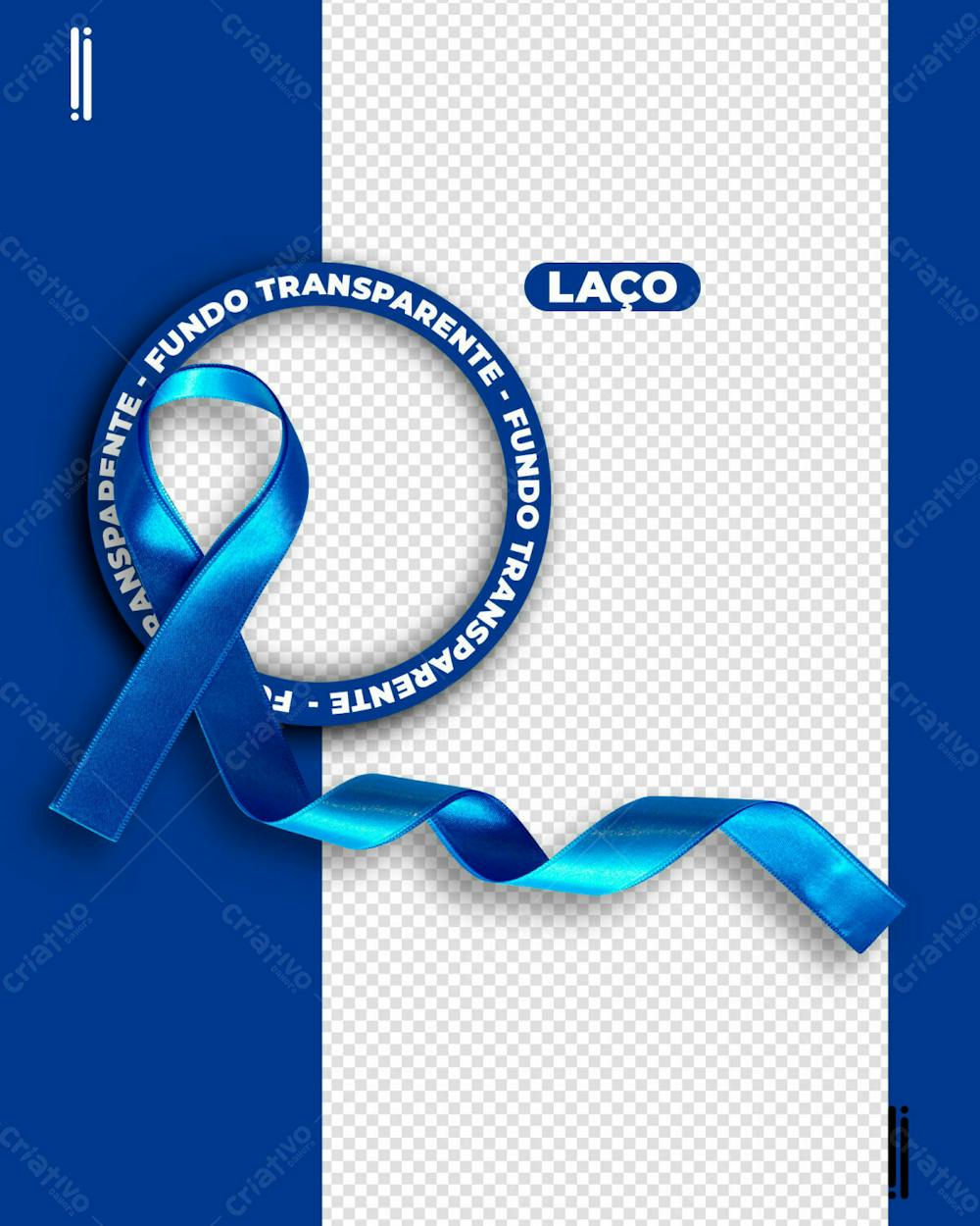IMAGEM DE UM LAÇO AZUL | NOVEMBRO AZUL | IMAGEM SEM FUNDO
