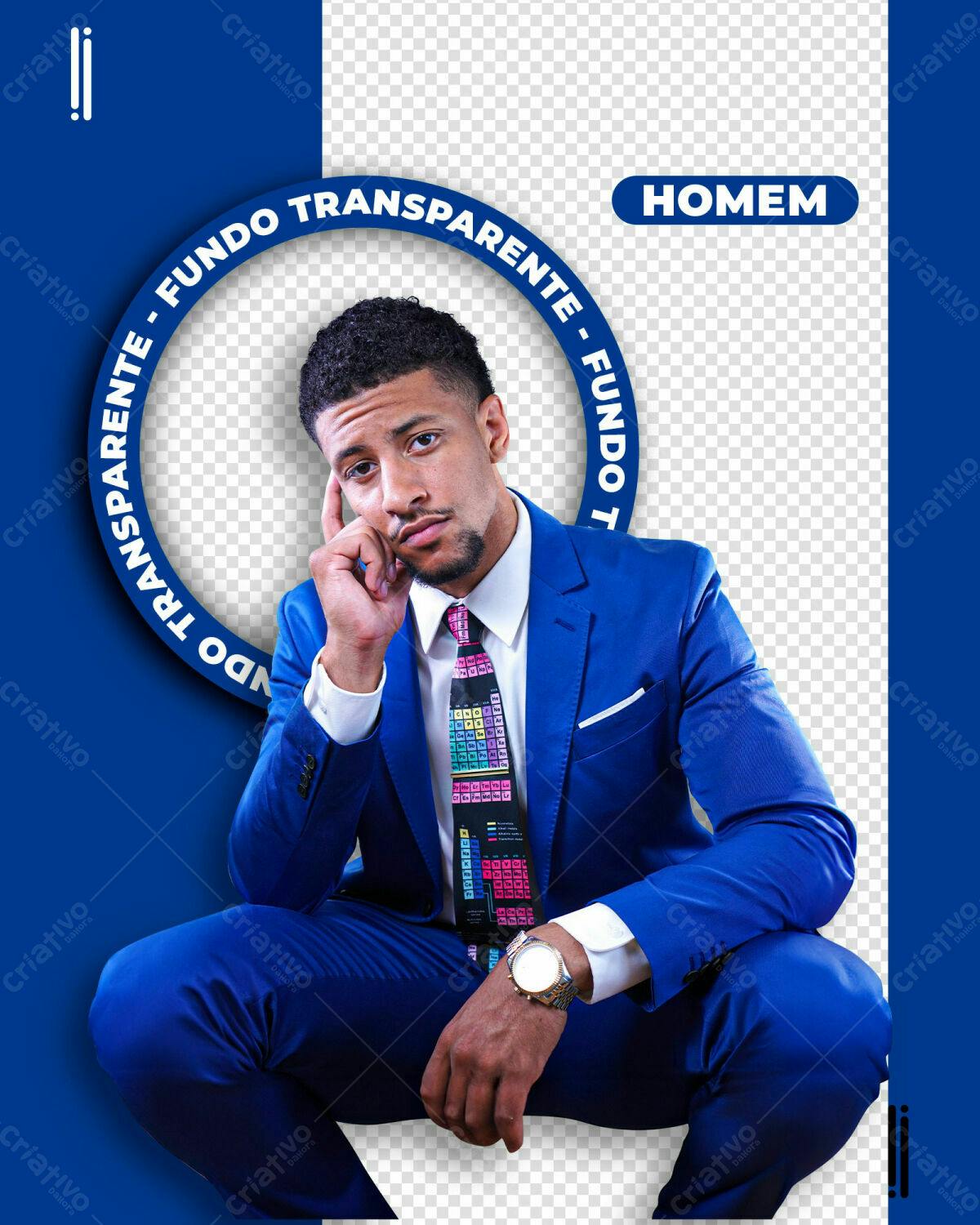 Postagem de Homem para Redes Sociais PSD Editável