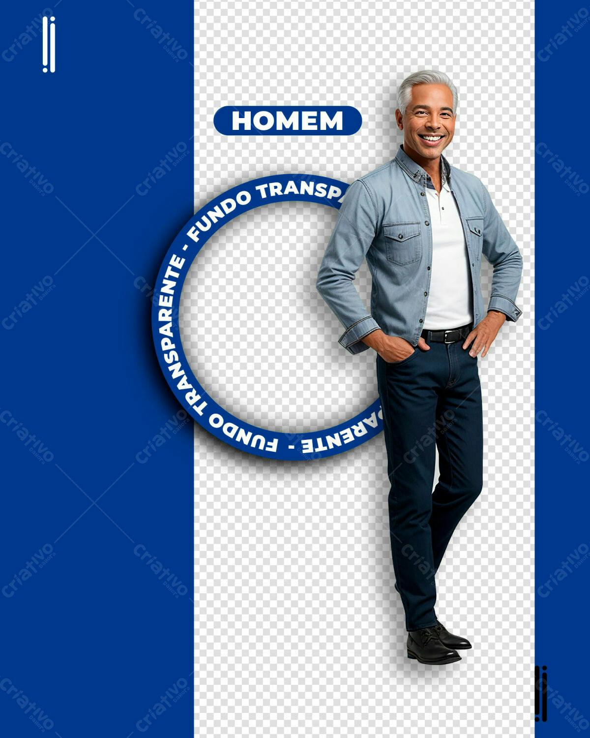 Mockup Masculino para E-commerce PSD Editável