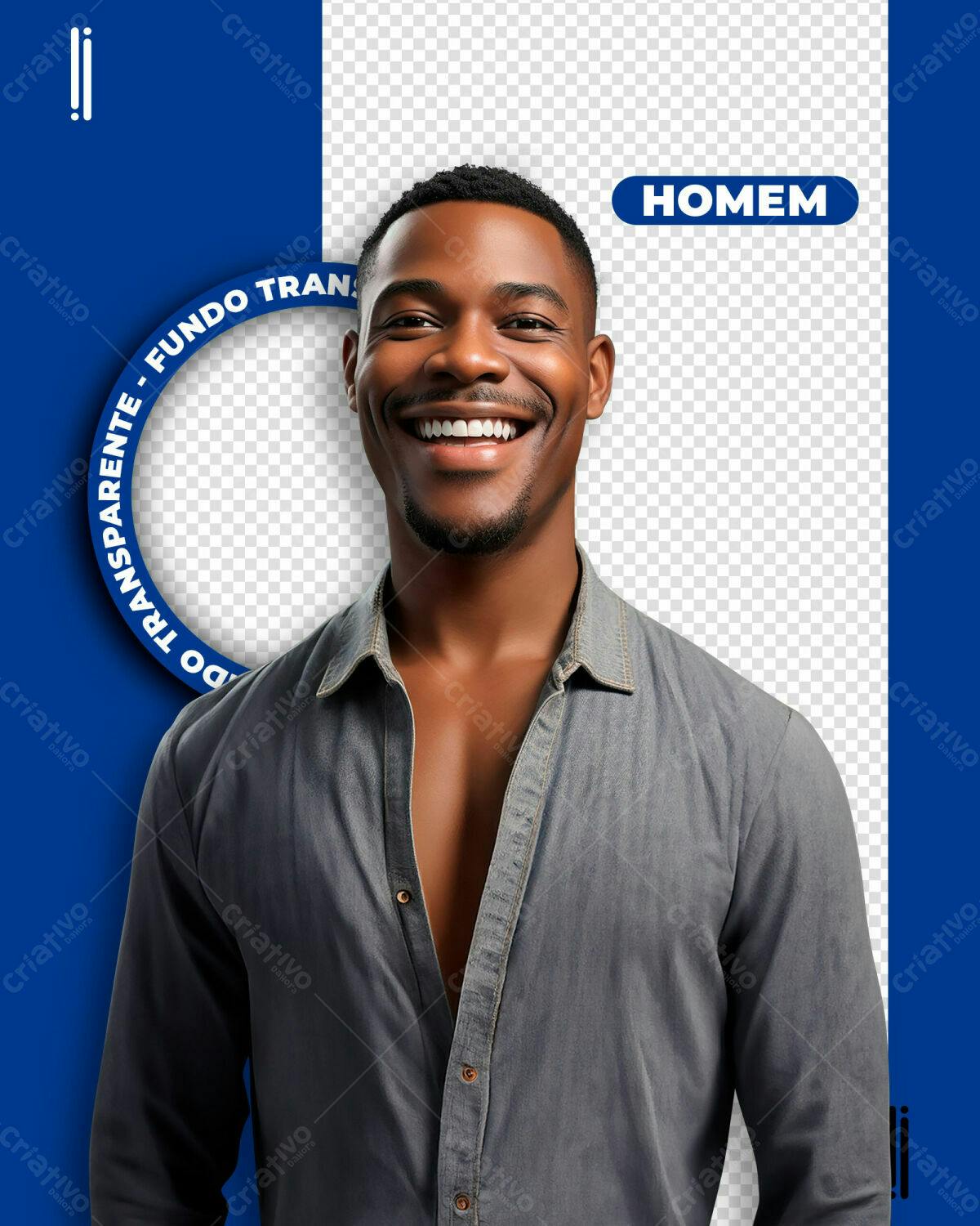 PSD Modelo Masculino para Redes Sociais PSD Editável