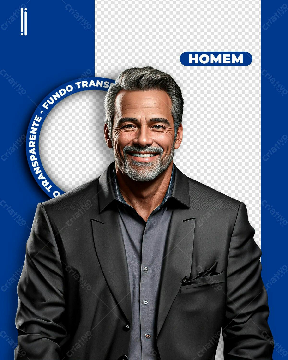 PSD Retrato Masculino para Redes Sociais PSD Editável