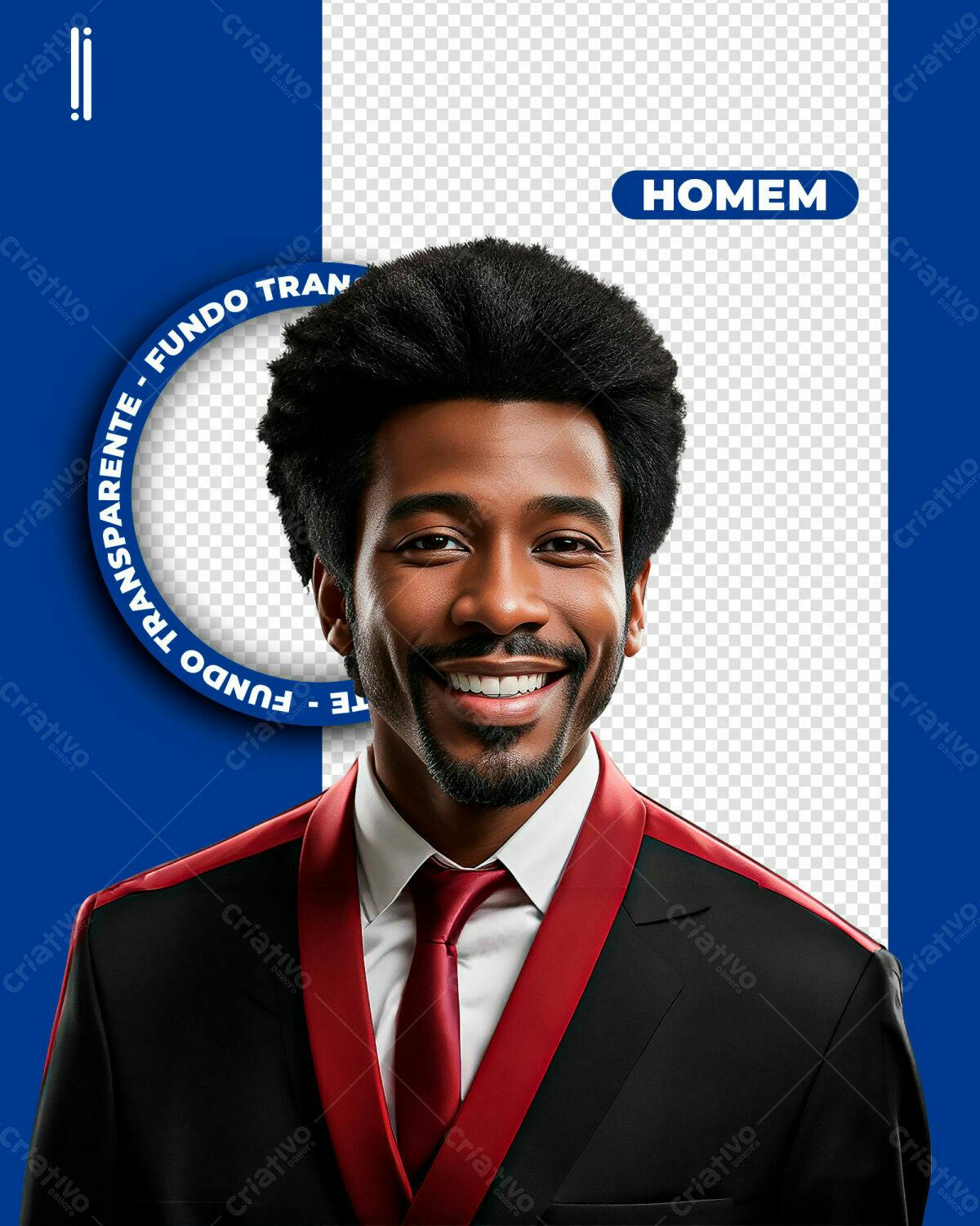 Retrato Masculino para Redes Sociais PSD Editável