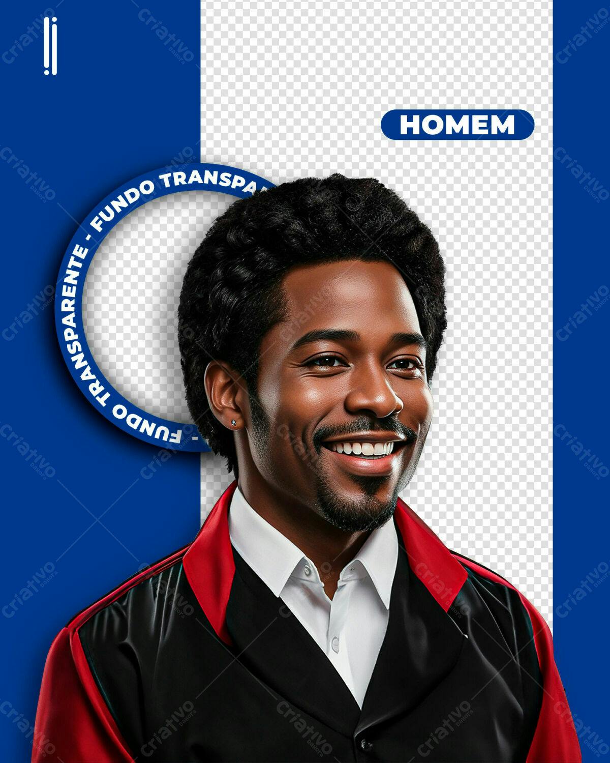 Modelo de Avatar Masculino PSD Editável