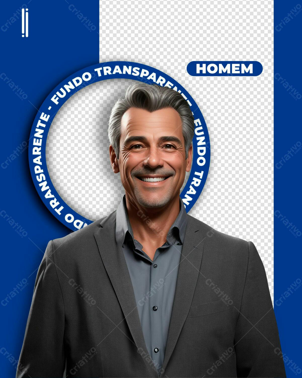 PSD para Avatar Masculino Profissional PSD Editável