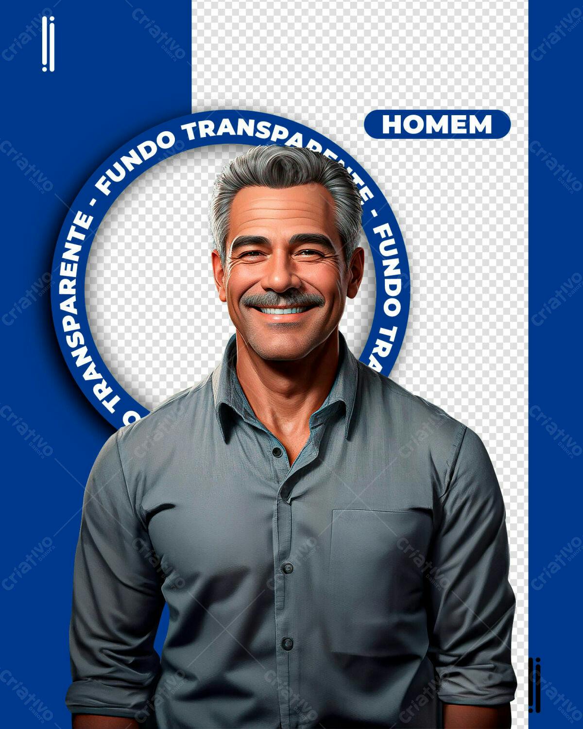 Frame para Foto de Homem PSD Editável