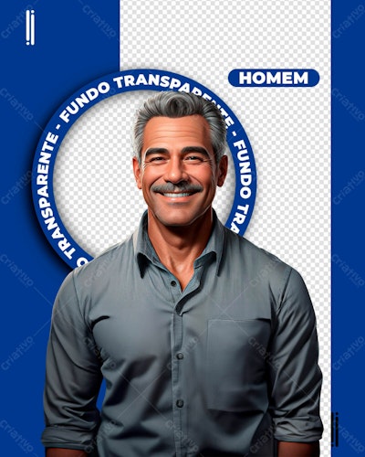 Frame para Foto de Homem PSD Editável