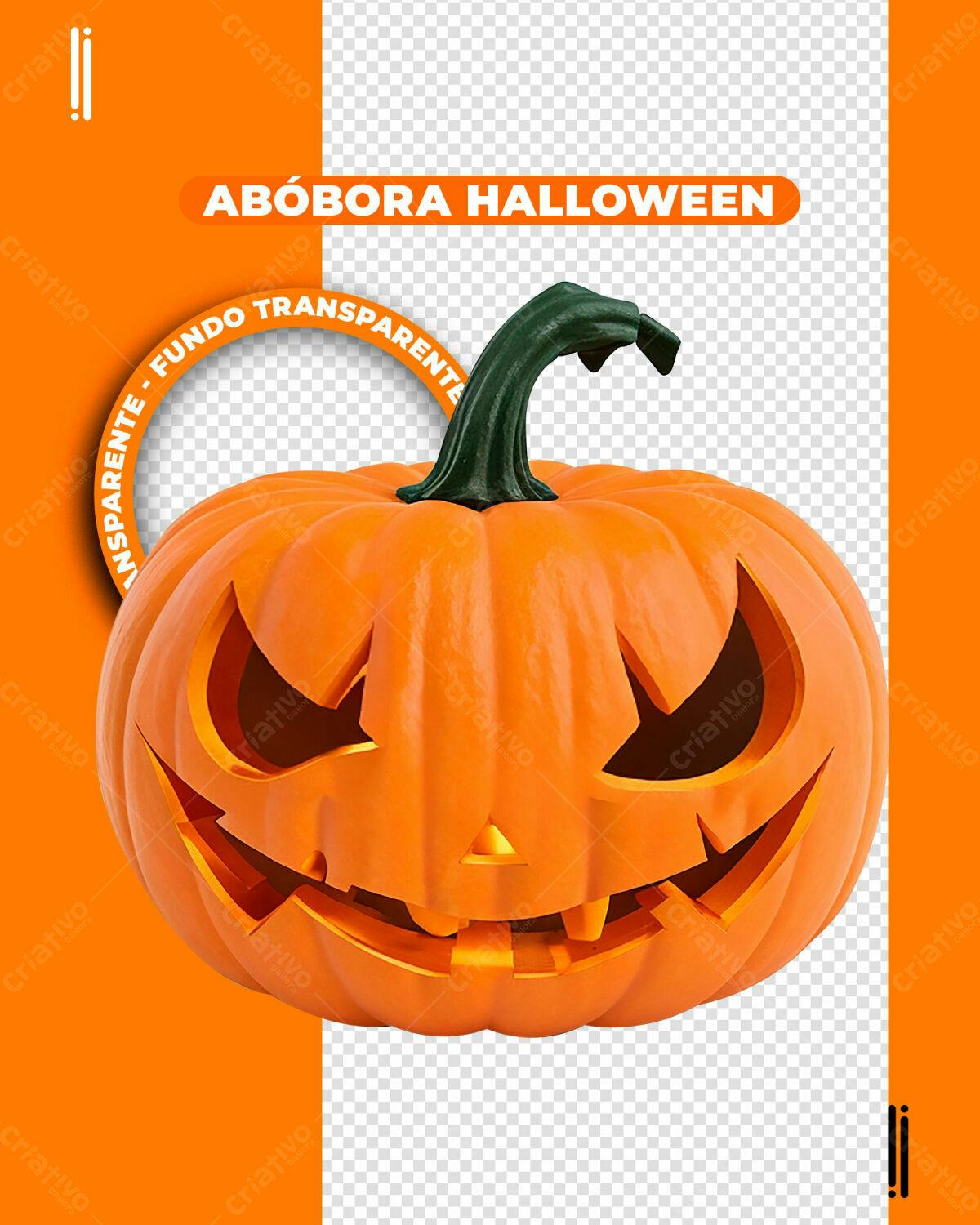 PSD Abóbora Halloween para Stories PSD Editável