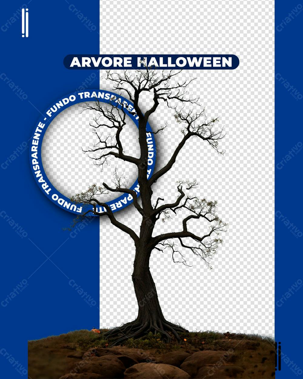 ÁRVORE HALLOWEEN | IMAGEM SEM FUNDO 3D