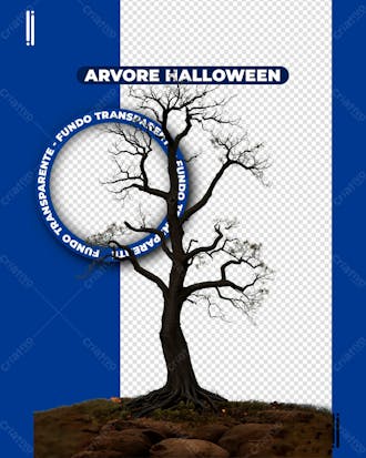 árvore halloween | imagem sem fundo 3d