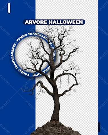 árvore halloween | imagem sem fundo 3d