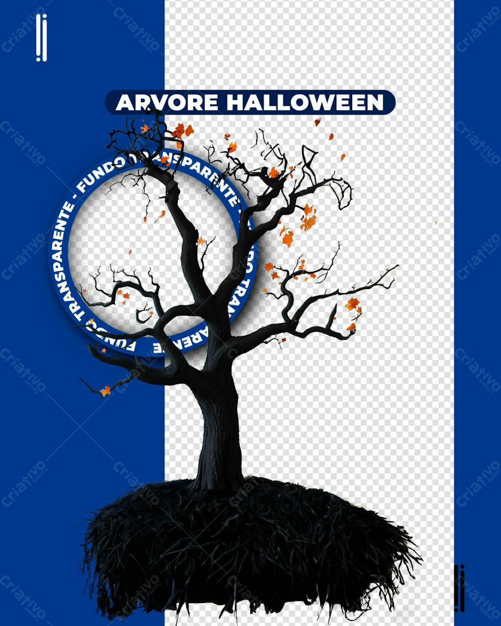 ÁRVORE HALLOWEEN | IMAGEM SEM FUNDO 3D