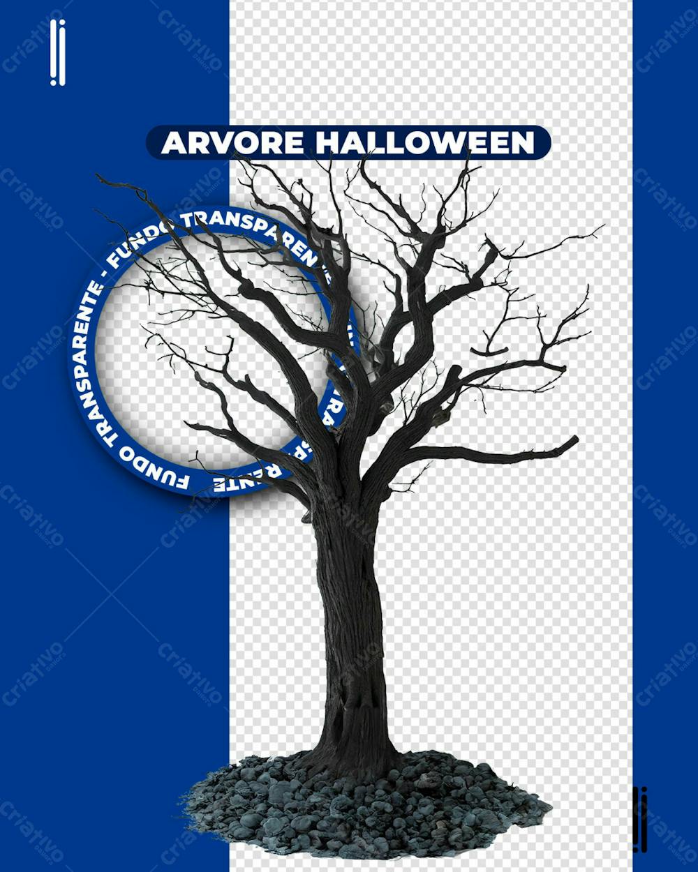 ÁRVORE HALLOWEEN | IMAGEM SEM FUNDO 3D