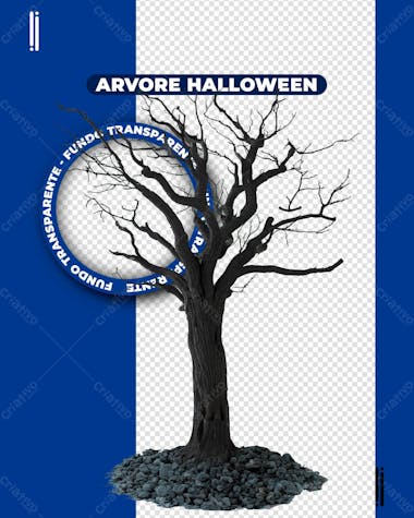 árvore halloween | imagem sem fundo 3d