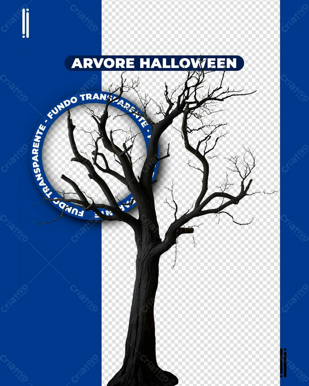 ÁRVORE HALLOWEEN | IMAGEM SEM FUNDO 3D