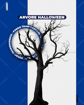 árvore halloween | imagem sem fundo 3d