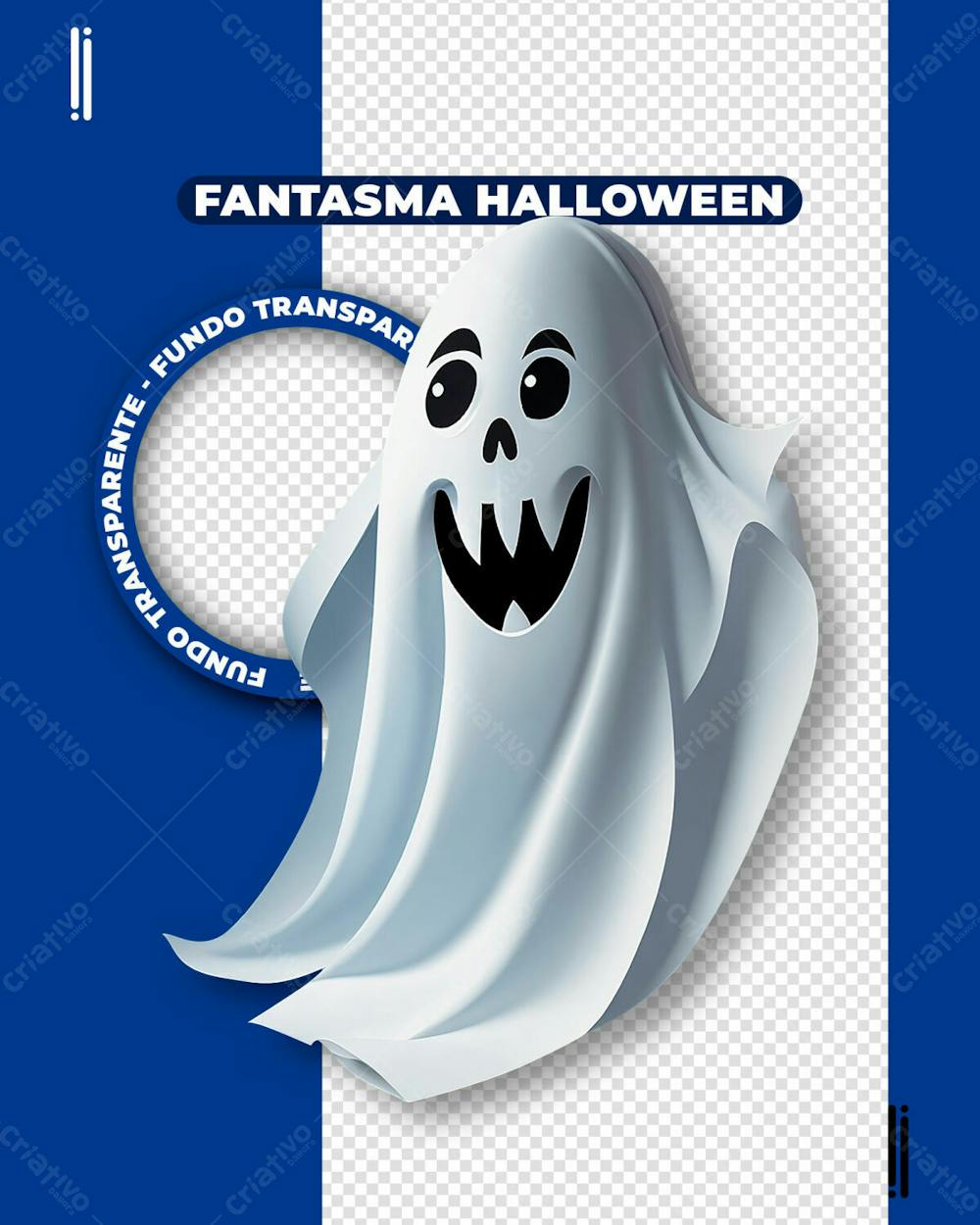 FANTASMA HALLOWEEN | IMAGEM SEM FUNDO 3D