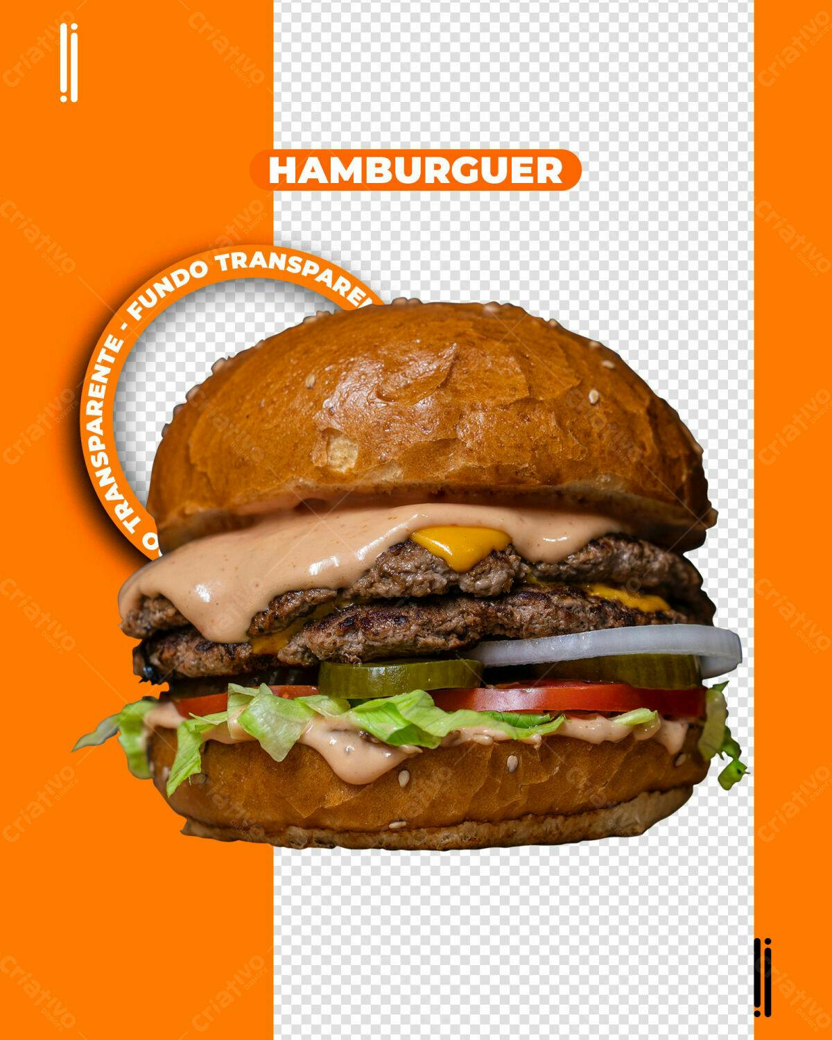 PSD Hambúrguer para Redes Sociais PSD Editável