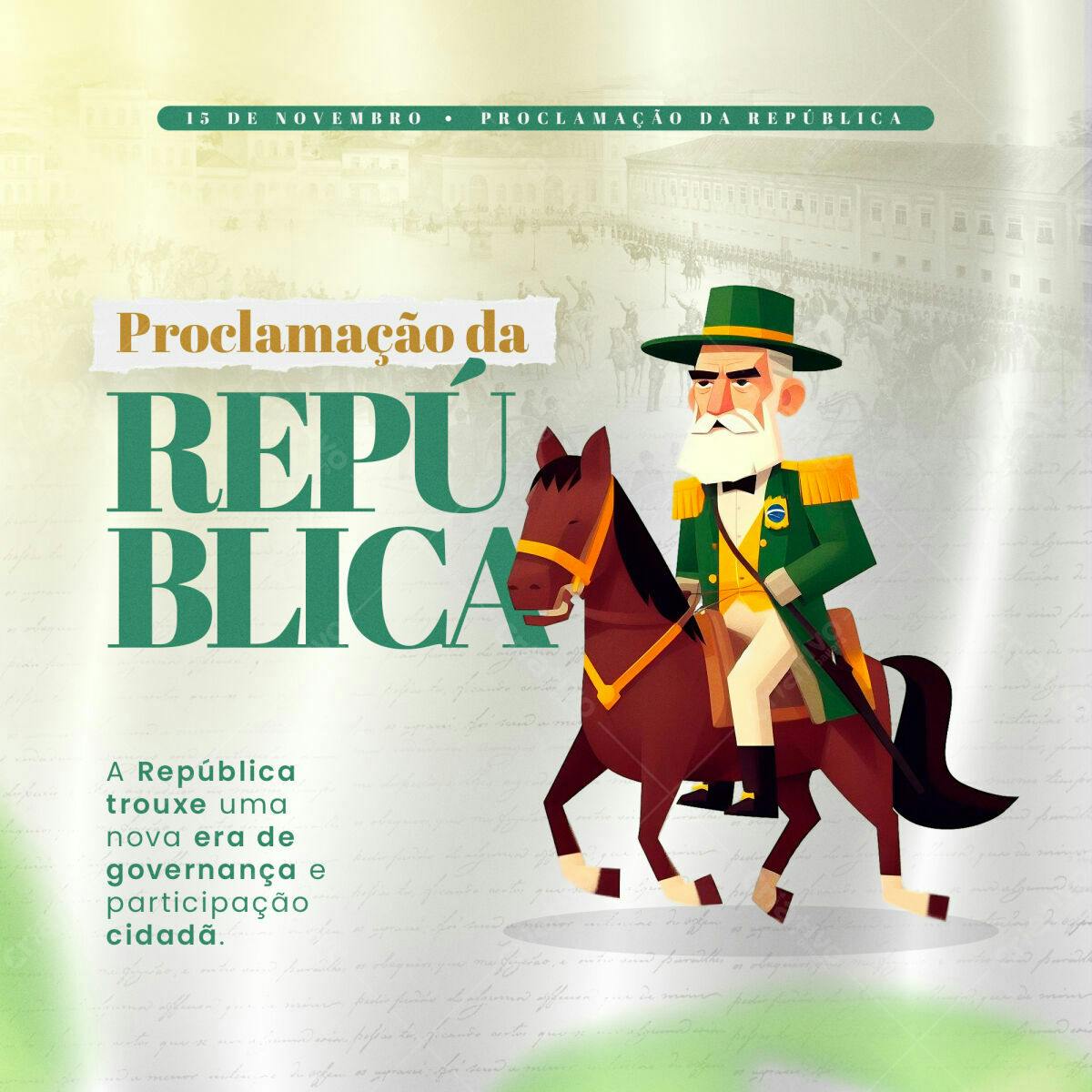 Flyer Proclamação da República PSD Editável