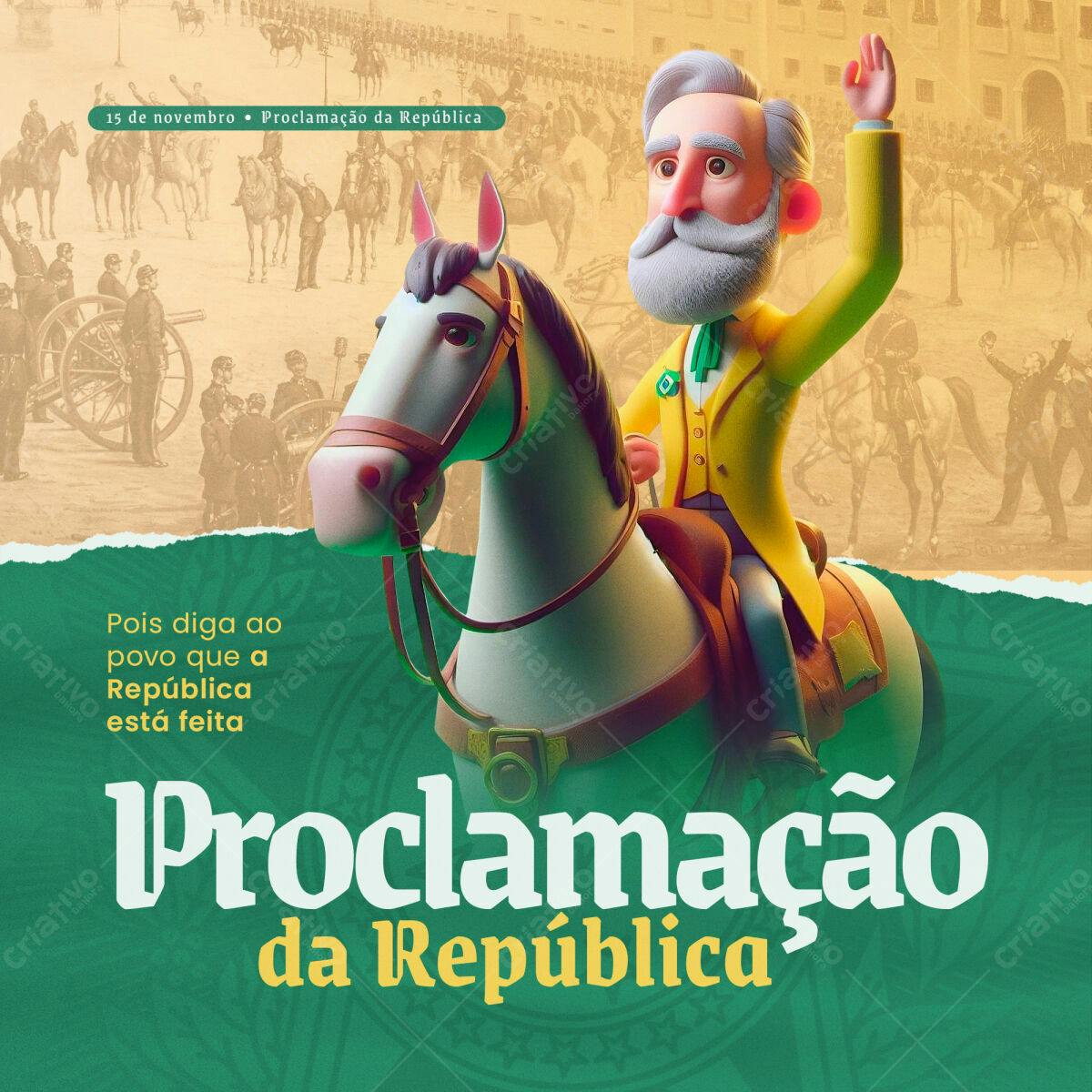 Flyer Proclamação da República PSD Editável