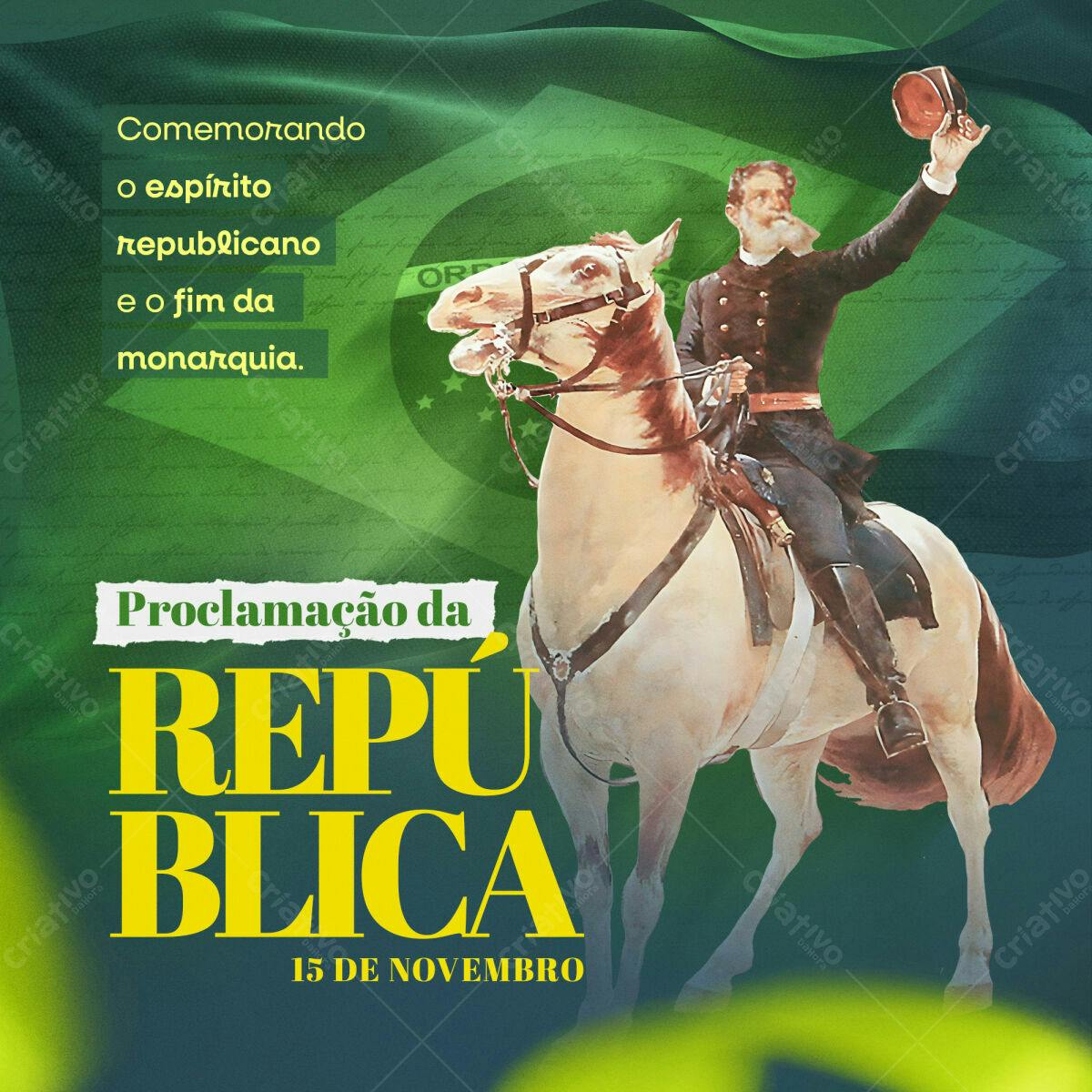 Flyer Proclamação da República PSD Editável