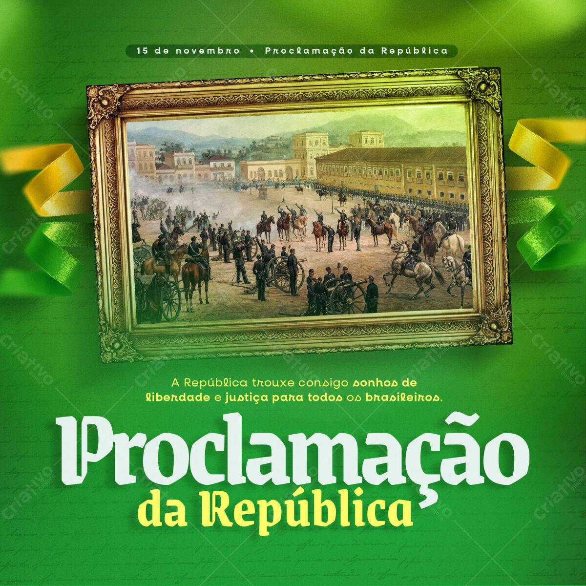 PSD para Proclamação da República Editável