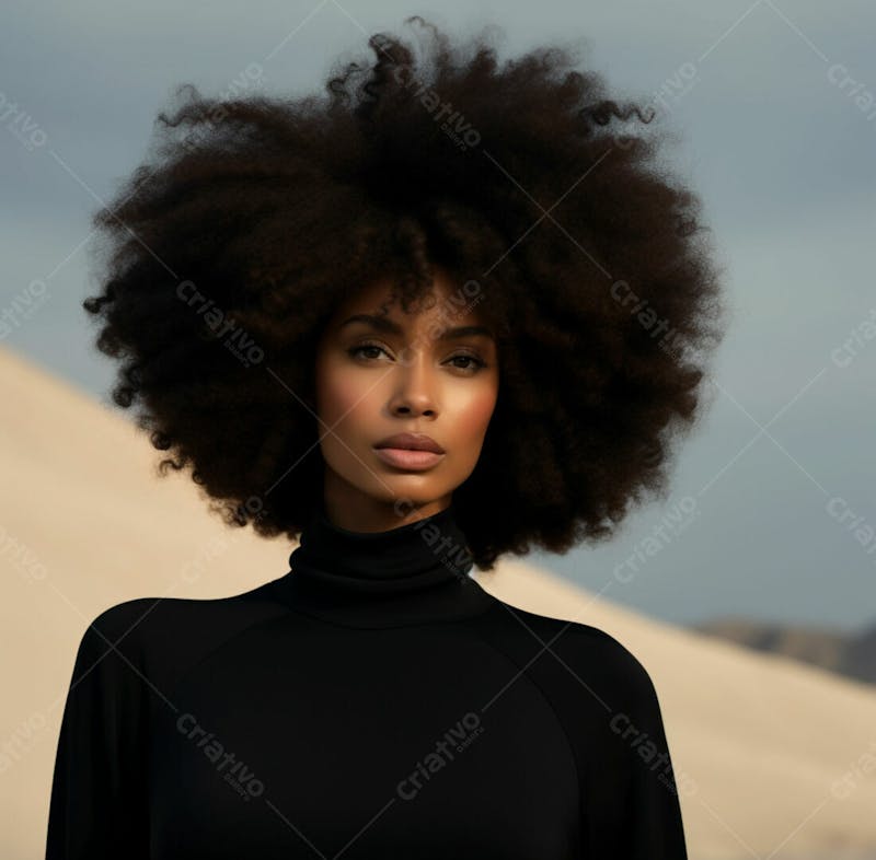 Imagem de uma linda mulher negra 185