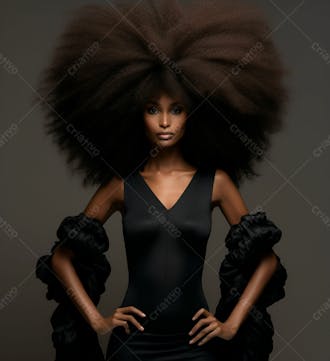 Imagem de uma linda mulher negra 196