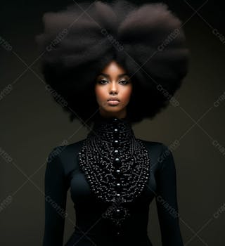 Imagem de uma linda mulher negra 197