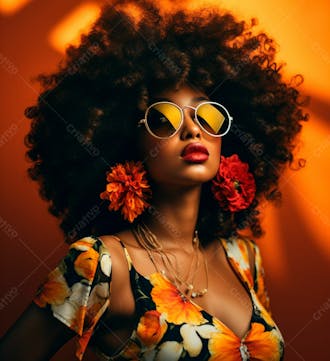 Imagem de uma linda mulher negra 203