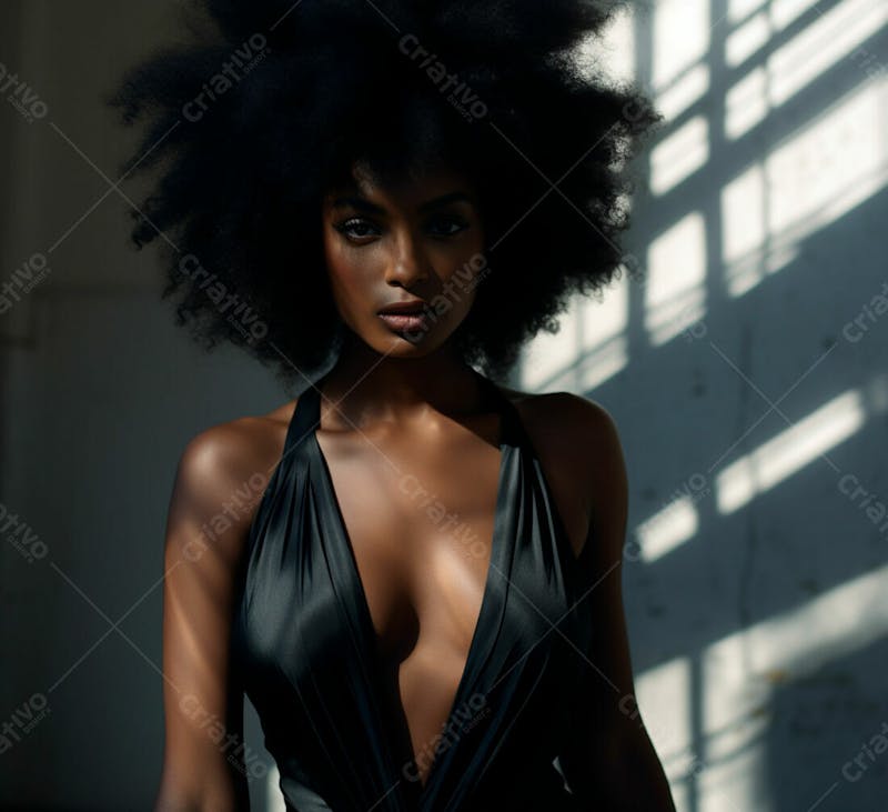 Imagem de uma linda mulher negra 236