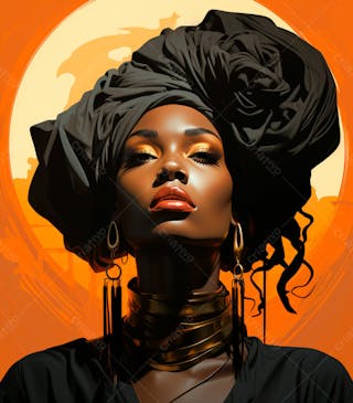 Imagem de uma linda mulher negra 46