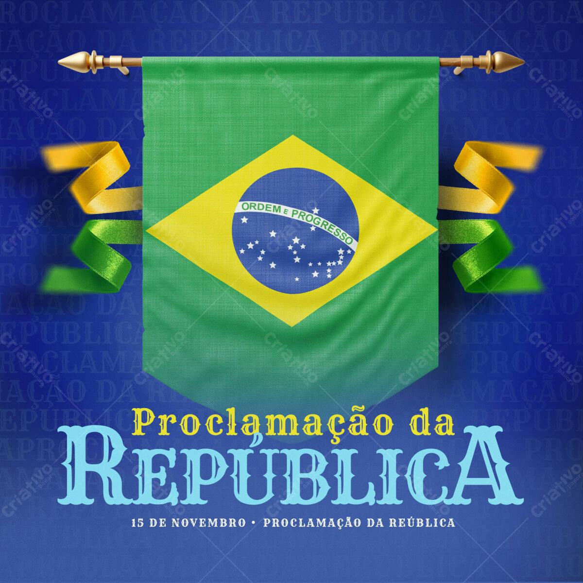 PSD para Proclamação da República PSD Editável