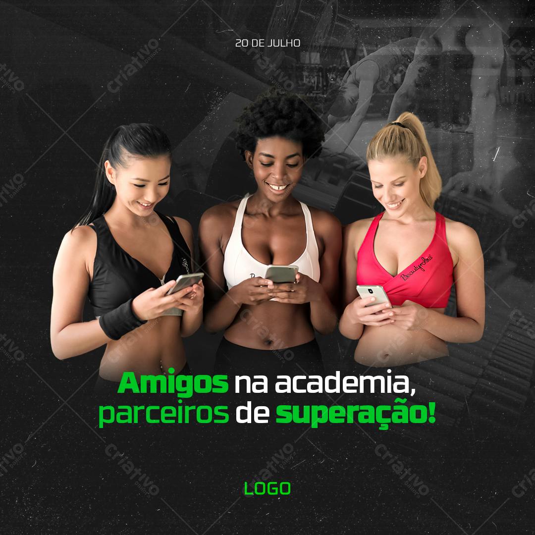 Post para Academia PSD Editável