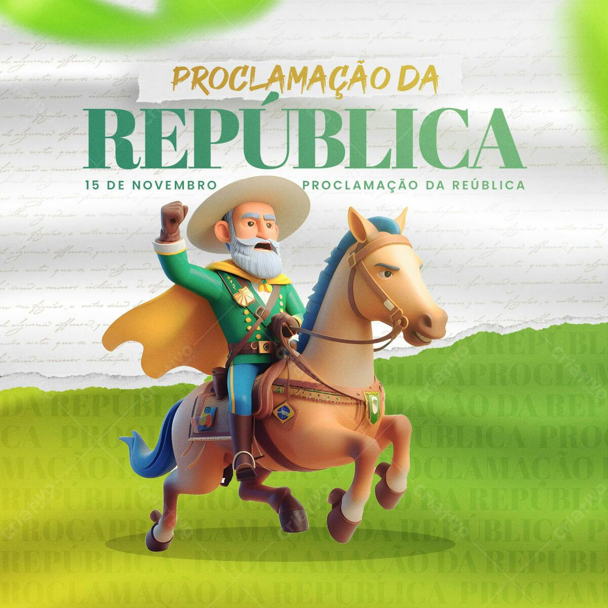 Flyer Proclamação da República PSD Editável
