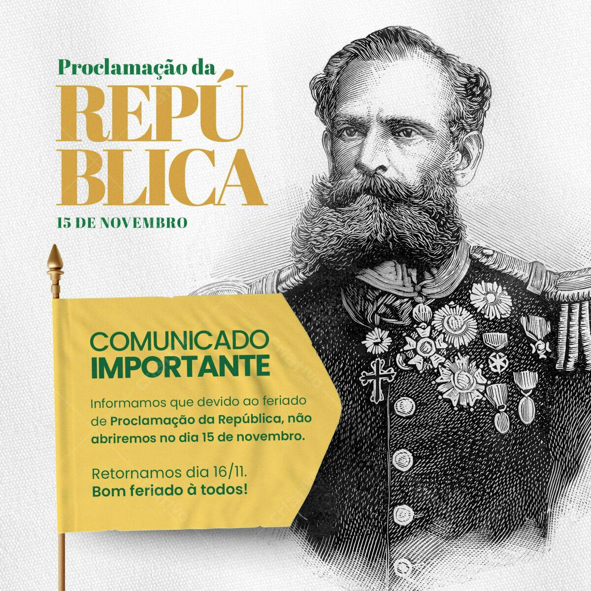 Flyer para Proclamação da República PSD Editável