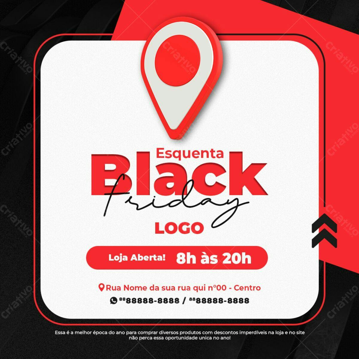Flyer Black Friday PSD Editável