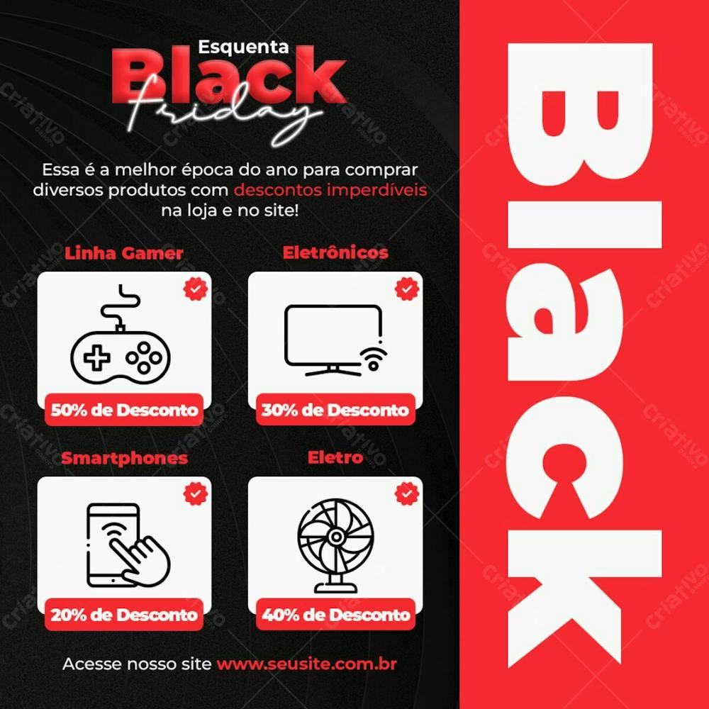 Esquenta Black Friday Novembro Social Media