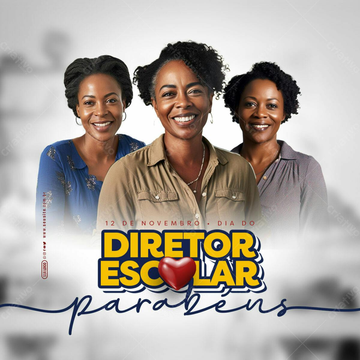PSD para o Dia do Diretor Escolar Editável