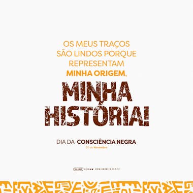 Feed dia da consciência negra meus traços representam minha história