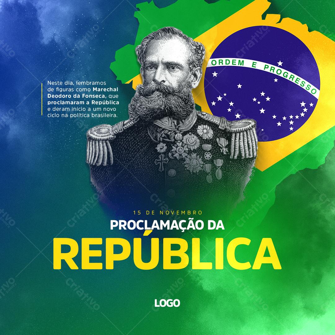 Postagem Dia da República PSD Editável