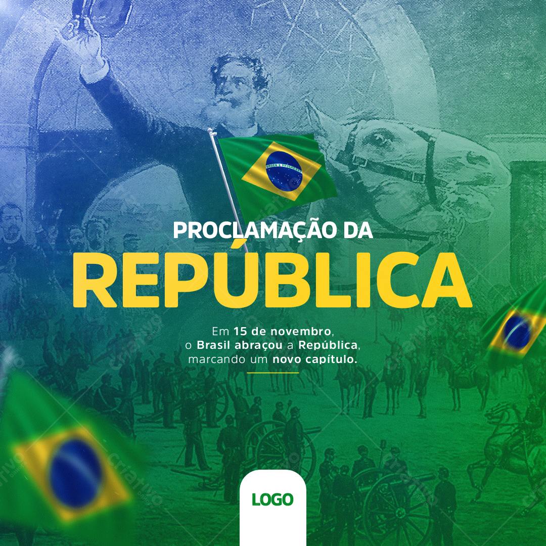 Postagem Proclamação da República PSD Editável