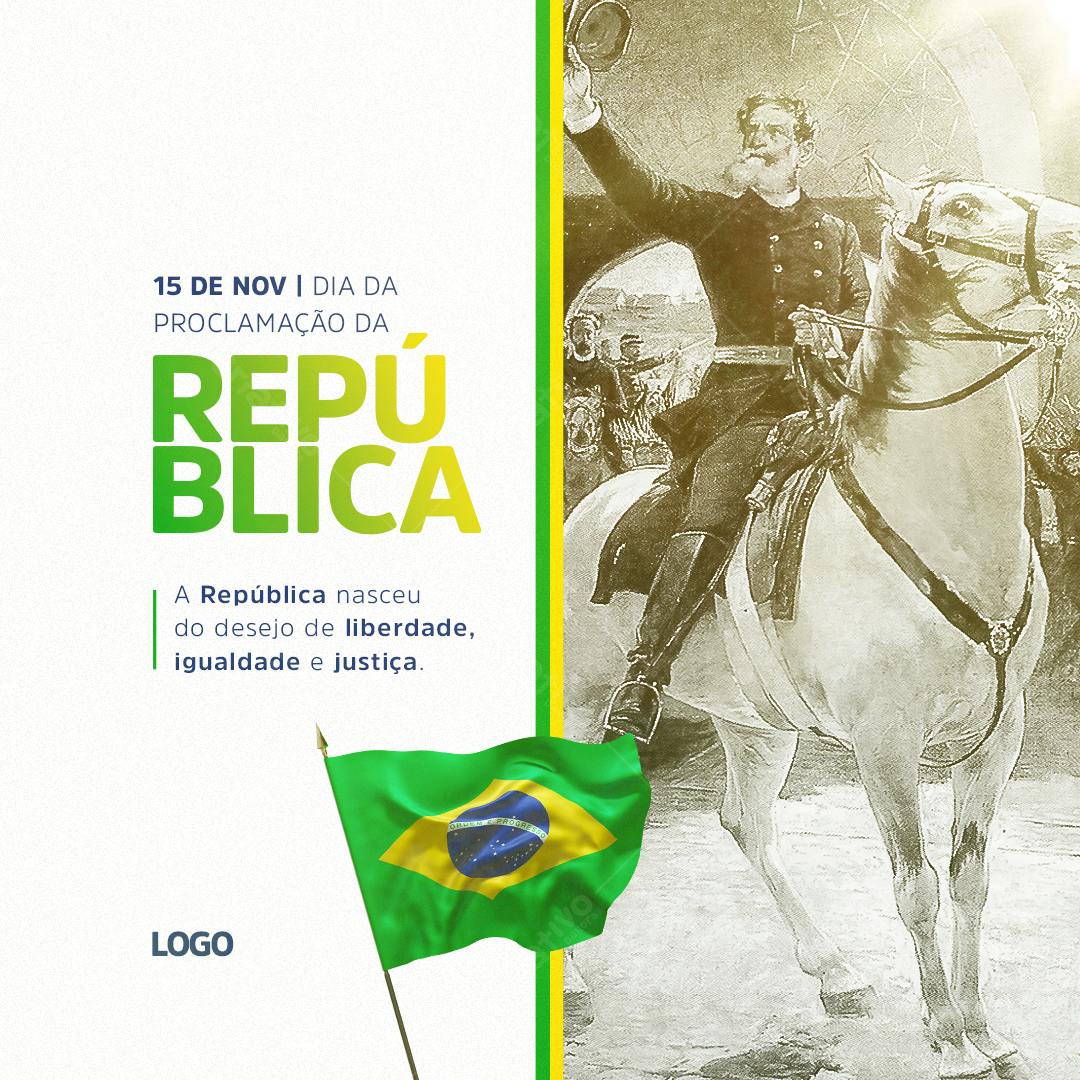 Postagem Dia da República PSD Editável