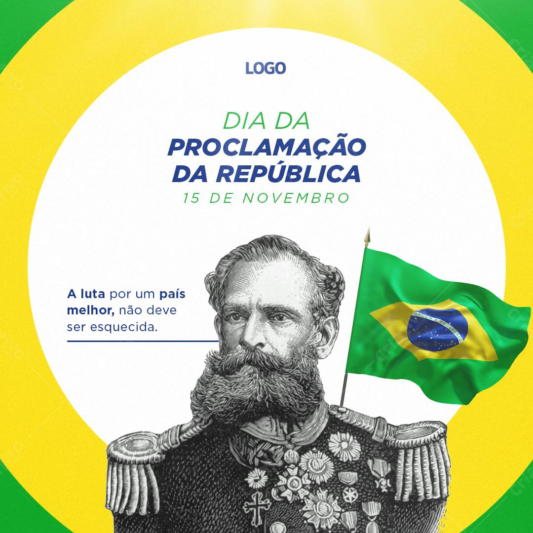 Post para Dia da Proclamação da República PSD Editável